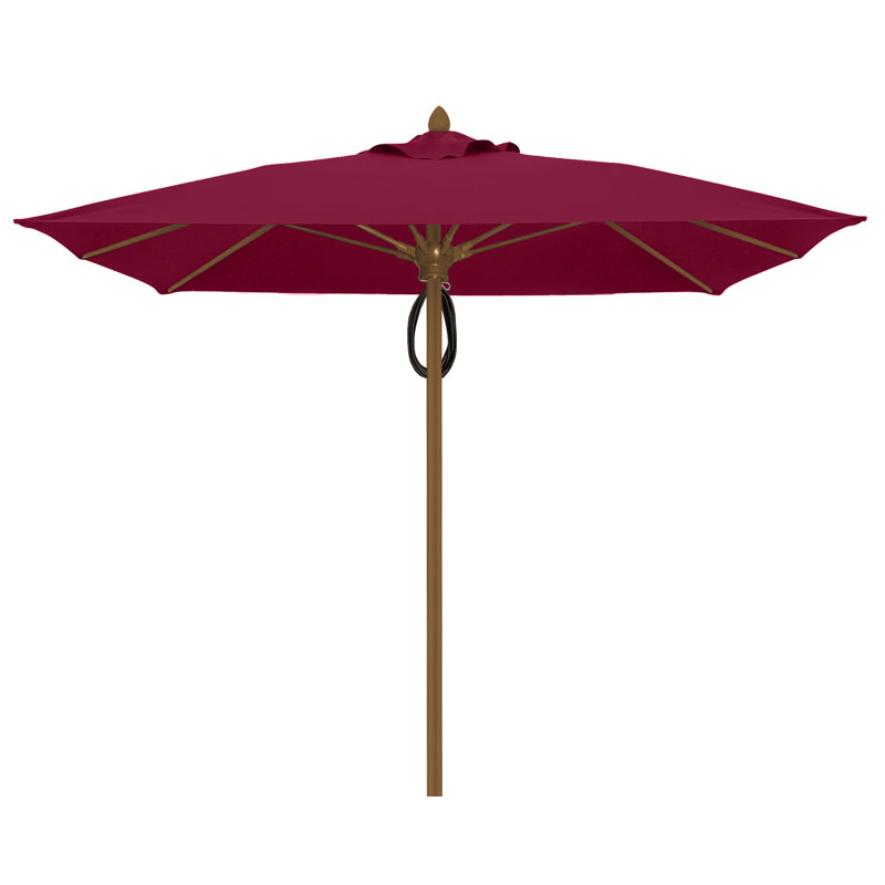 Parasol de marché carré 7,5 pi Prestige, Bronze champagne, Bourgogne