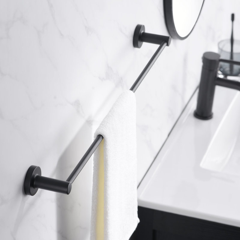 Porte-serviettes mural 24 po Kree Collection - Noir mat, Noir mat