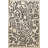 Black And Beige Themed Abstract Figure Patterned Creative Modern Decorative Carpet-1648730705