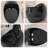 1.28 GPF Single Flush Egg Shaped Toilet, Seamless Porcelain Integrated Design Toilet Suitable For Modern Bathrooms, (Bright Black)-118727197