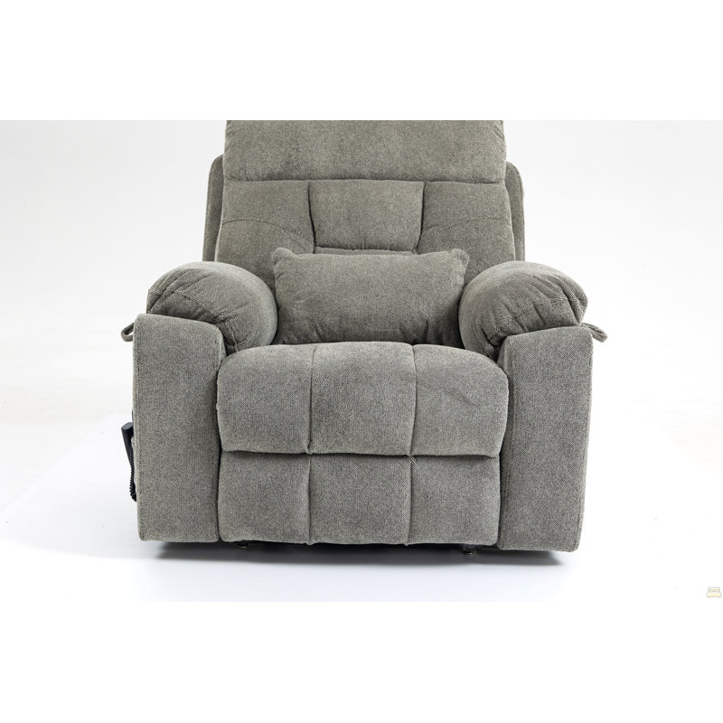 Fauteuil relevable électrique Old Age, canapé électrique plat en mousse haute densité, avec fonctions de chauffage et de massage, inclinable à 180 degrés, 2 porte-gobelets, 2 télécommandes, deux moteurs OKIN