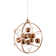 Sylvain 1 - Light Copper LED Sphere Pendant