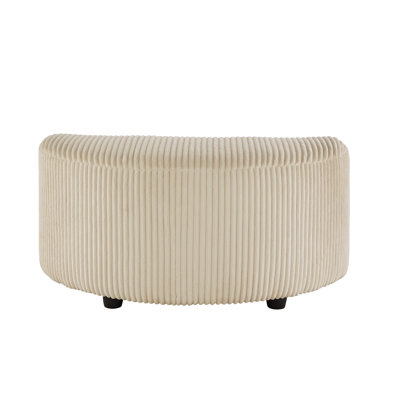 Doniphan Wale Corduroy Crescent Moon Ottoman by Willa Arlo Interiors