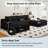 Boneless 107" Cloud Sectional Couch with U-Shaped Chaise,Corduroy Viral Boneless Sofa with Ottoman,Memory Foam Couches in a Box with Deep Seat for Living Room,No Assembly Required-1452125711-1452125709