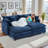 Chenille Modular Sleeper Sofa | Cloud Style Convertible Sectional Couch, Soft Fabric, Modern Living Room Furniture-1557527484