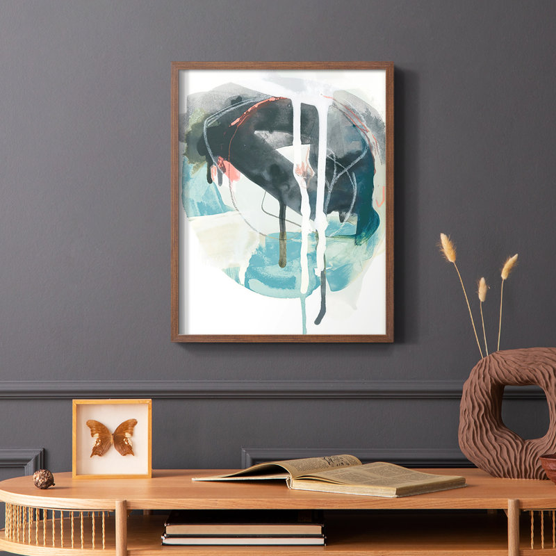 «Stone Aperture II», reproduction encadrée - bois massif, Brun, H 20 po x l 16 po