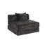 Compression noire, convertible en lit, monoplace, structure de forme fixe, matériau chenille, aucun assemblage requis pour le chenille haute performance de chambre à coucher, utilisateurs exigeants-1452318110