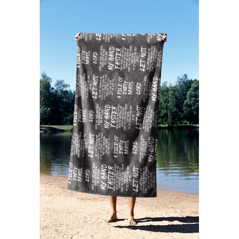 Serviette de plage ultra-douce, 30 x 59 pouces | Microfilament 70% polyester / 30% polyamide | Séchage rapide, léger et compact pour les voyages | Parfait pour la plage, la piscine, la salle de sport et les aventures en plein air