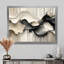 Gris sur fond blanc l'encre rythmique de la rivière Ink II - vagues modernes abstraites-1727008901-1727008906