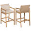 Set Of 2 Durable Outdoor Barstools With Cushions