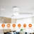 48" Figgs 3 - Blade LED Flush Mount Ceiling Fan with Remote Control and Light Kit Included-656453565