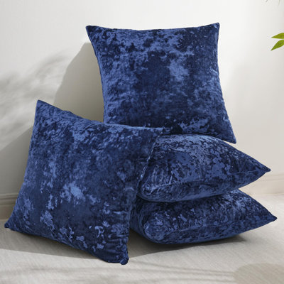 Crushed Velvet Throw Pillow Covers