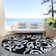 Chayden Flatweave Washable Damask Indoor / Outdoor Rug