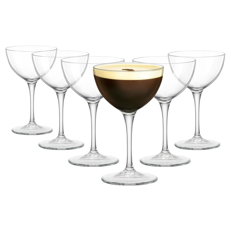 Bartender Novecento Martini Glasses - 235ml, 6