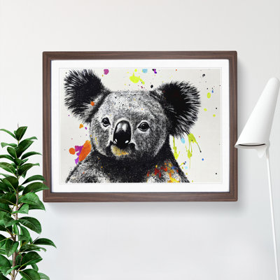 Koala Bear Splash Vol.2 Abstract - Single Picture Frame Print