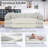 63" Boneless Corduroy Sleeper Sofa Bed, Modular Futon Couch, Compression Foam Sofa with 2 Pillows, No Assembly Required-76797012-79693598