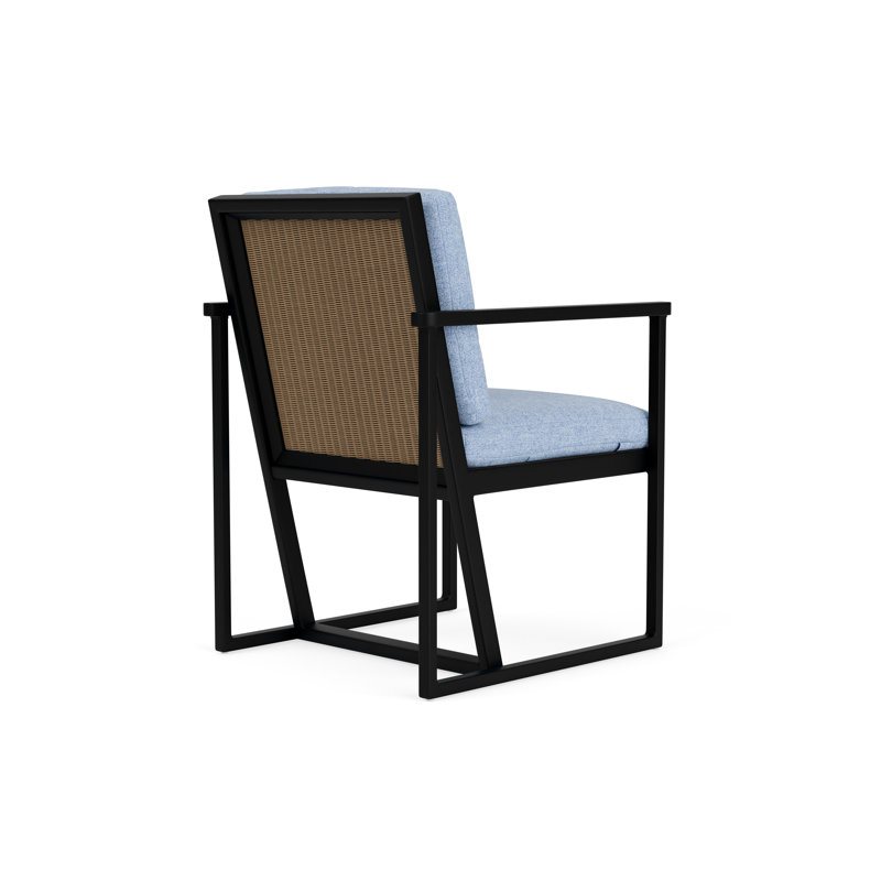 Summit Outdoor Dining Armchair, Fawn, Demo Skyway, Ebony