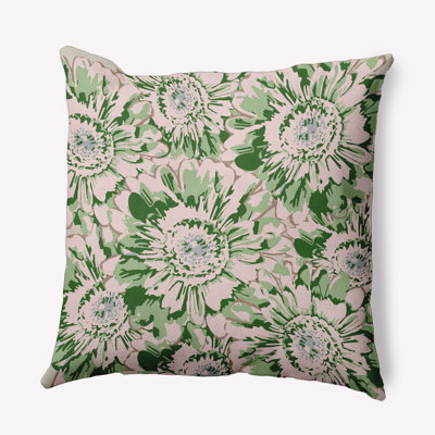 Coussin décoratif en polyester floral