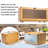Bamboo Bread Box For Kitchen Counter-Large Capacity Bread Storage Container Farmhouse Bread Box