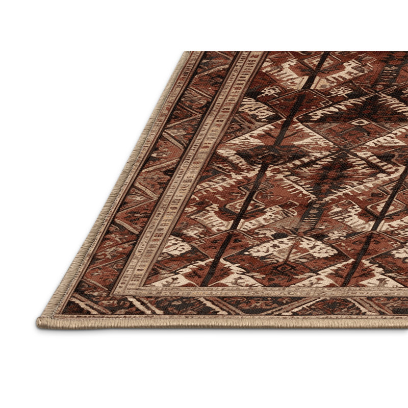 Tapis brun lavable à la machine, Tapis de couloir 2 pi x 5 pi