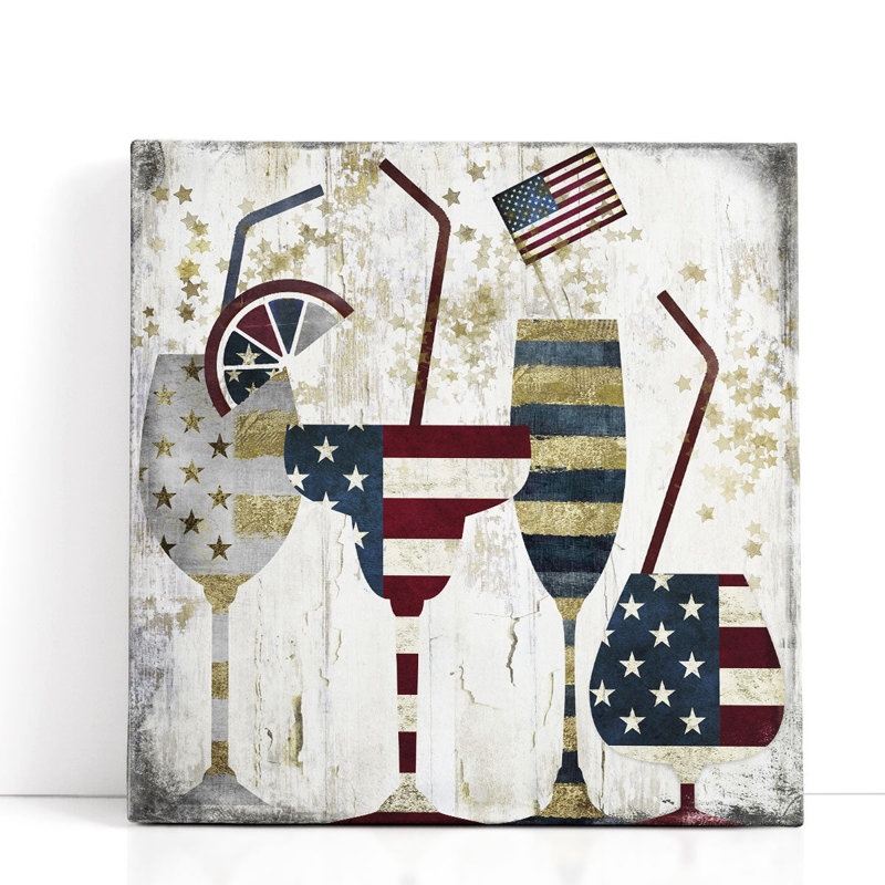 American Party - reproduction d'art sur toile, H 12 po x l 12 po