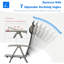 Ensemble de 2 chaises de patio pliantes en tissu textilène