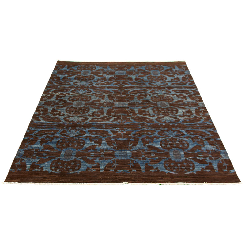 Tapis unique en laine noué à la main brun pâle 18,20 po New Age 7 pi 11 po x 9 pi 7 po New Age