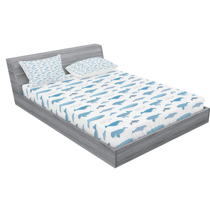Microfiber Sheet Set, Queen Sheet Set with Fitted Sheet