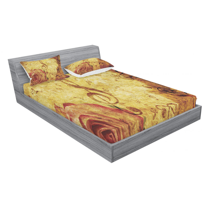 Microfiber Sheet Set, Full Sheet Set with Fitted Sheet