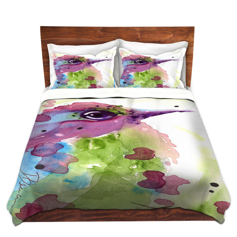 Ensemble de housse de couette Spring Dreaming Bird, 1 housse de couette grand + 2 taies standards