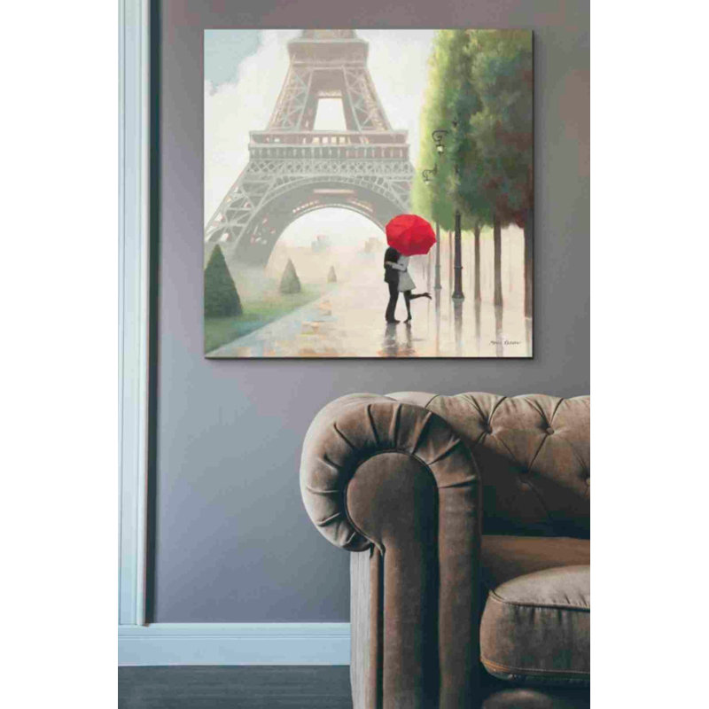 «Paris Romance II» par Marco Fabiano, art mural sur toile, H 37 po x l 37 po x P 1,5 po