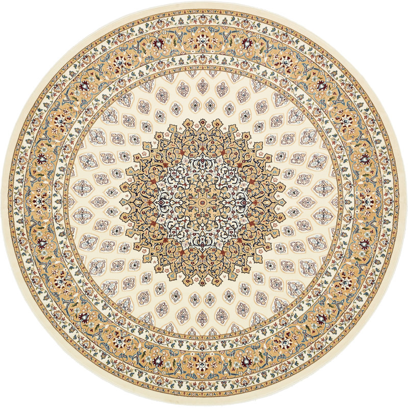 Jackson Floral Indoor Rug, Round 5'3"