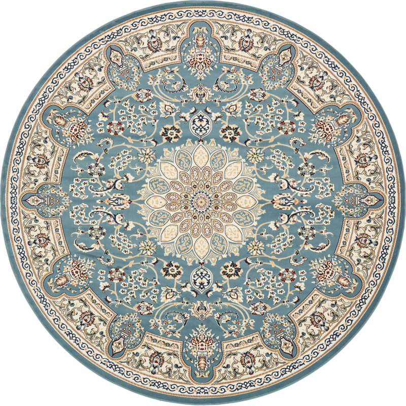 Jackson Floral Indoor Rug, Round 5'3"