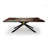 Walnut Metal Base Dining Table-2079971978