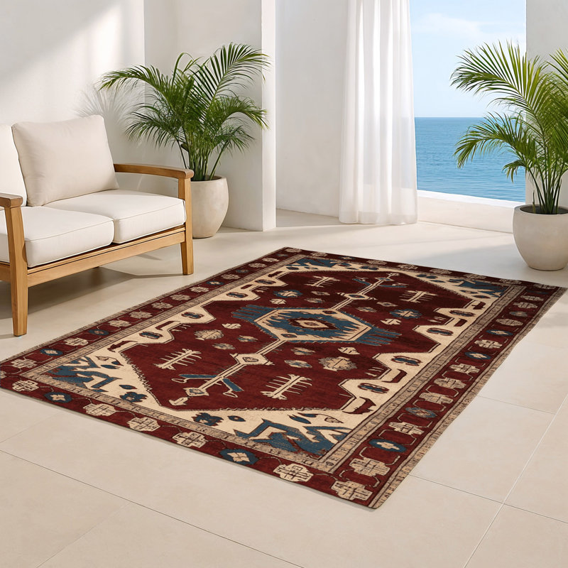 Tapis turc intérieur et extérieur brun, Rectangle 4pi x 6 pi