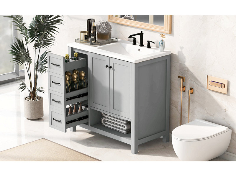 Freestanding Standard With Ceramic Top