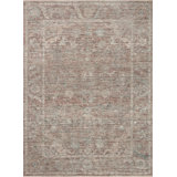 Magnolia Home By Joanna Gaines X Loloi Millie Brick / Fog Area Rug