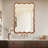 Wavy Rectangle Solid Wood Frame Decorative Mirror-907594846-907594845