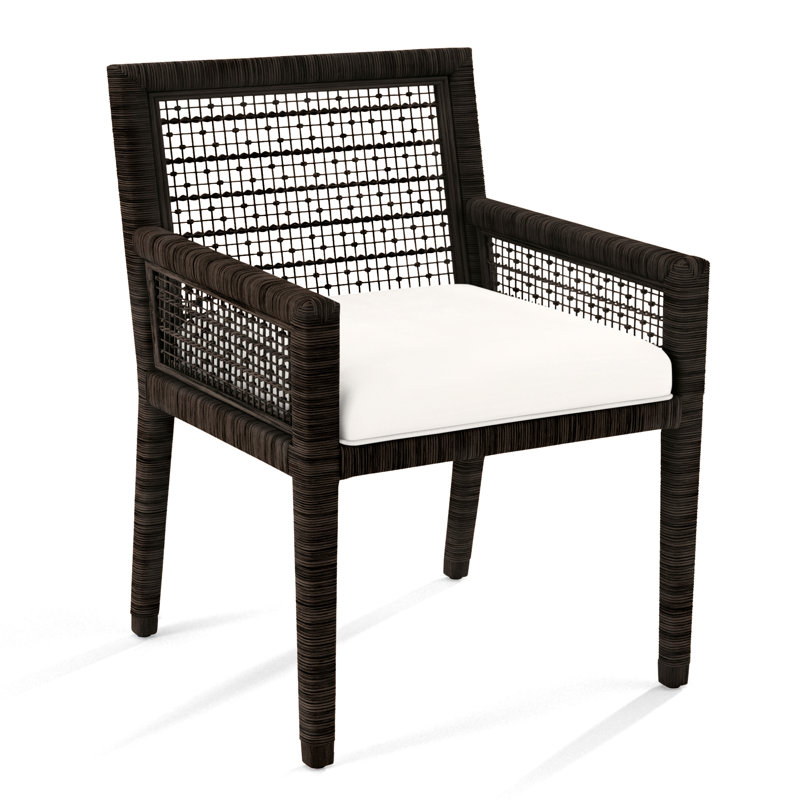 Pine Isle Arm Chair, Coral Textured Plain; 0373-14, Java