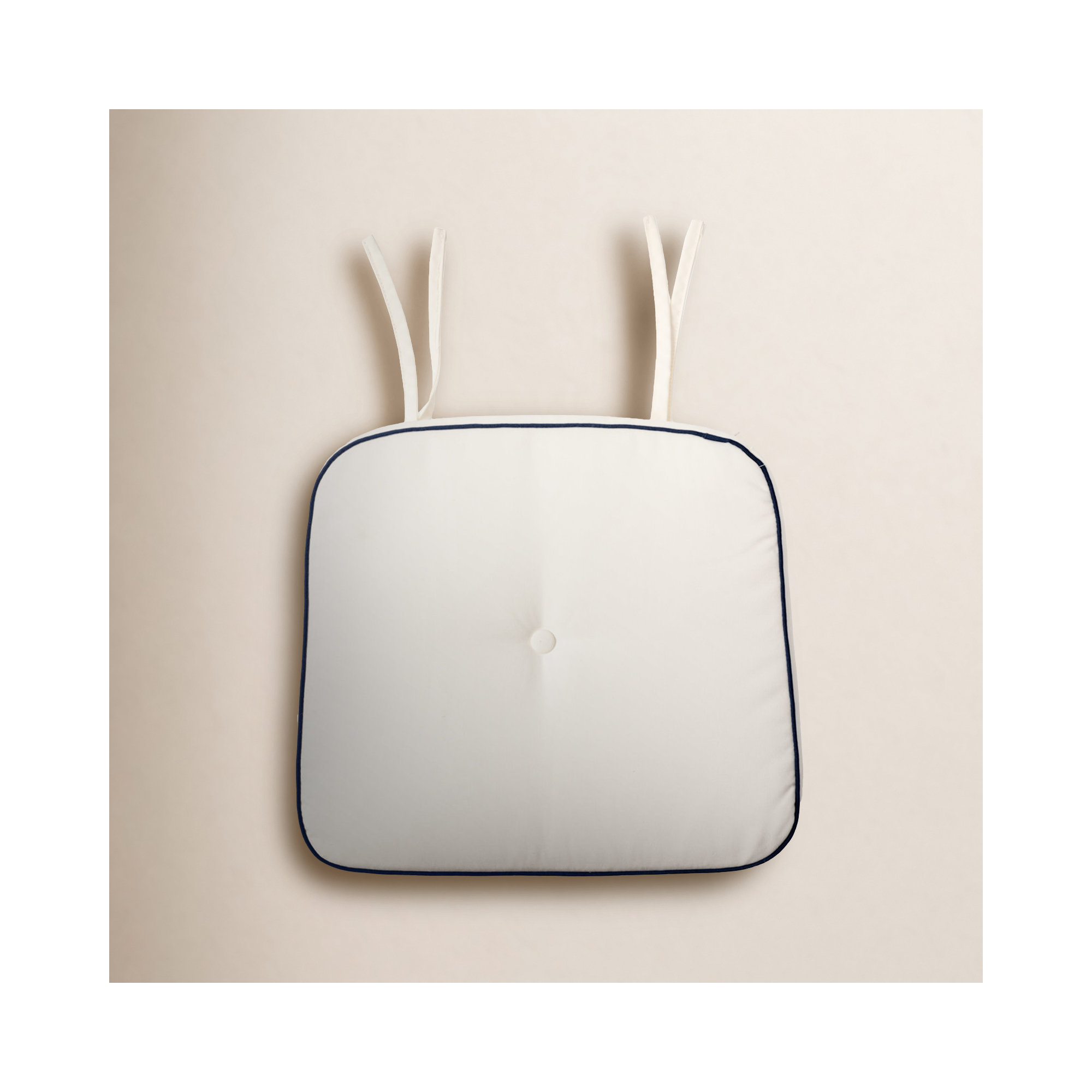 Rivie Outdoor Seat Cushion, White