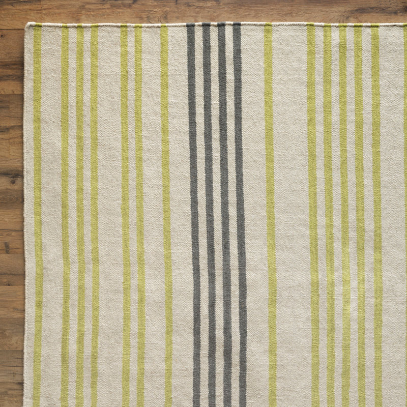 Kinney Wool Striped Indoor Rug, Rectangle 8' x 11'