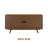  Sapa Mid-Century Modern Solid Wood Sideboard – 4-Door Accent Buffet Cabinet with Carved Geometric Fronts, for Living Room, Dining Room, or Entryway, Effortless Assembly-1953281873