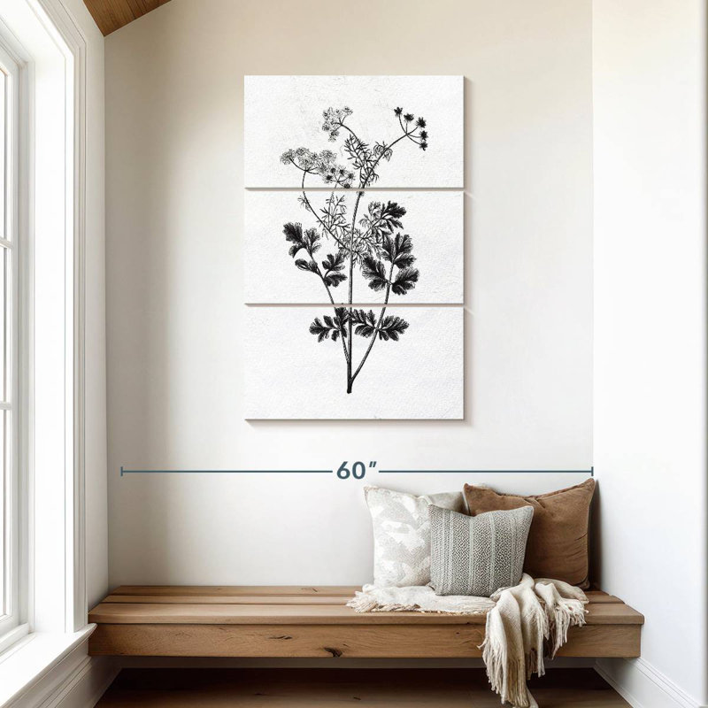 Herbes pressées Harnek II, H 45 po x l 28 po