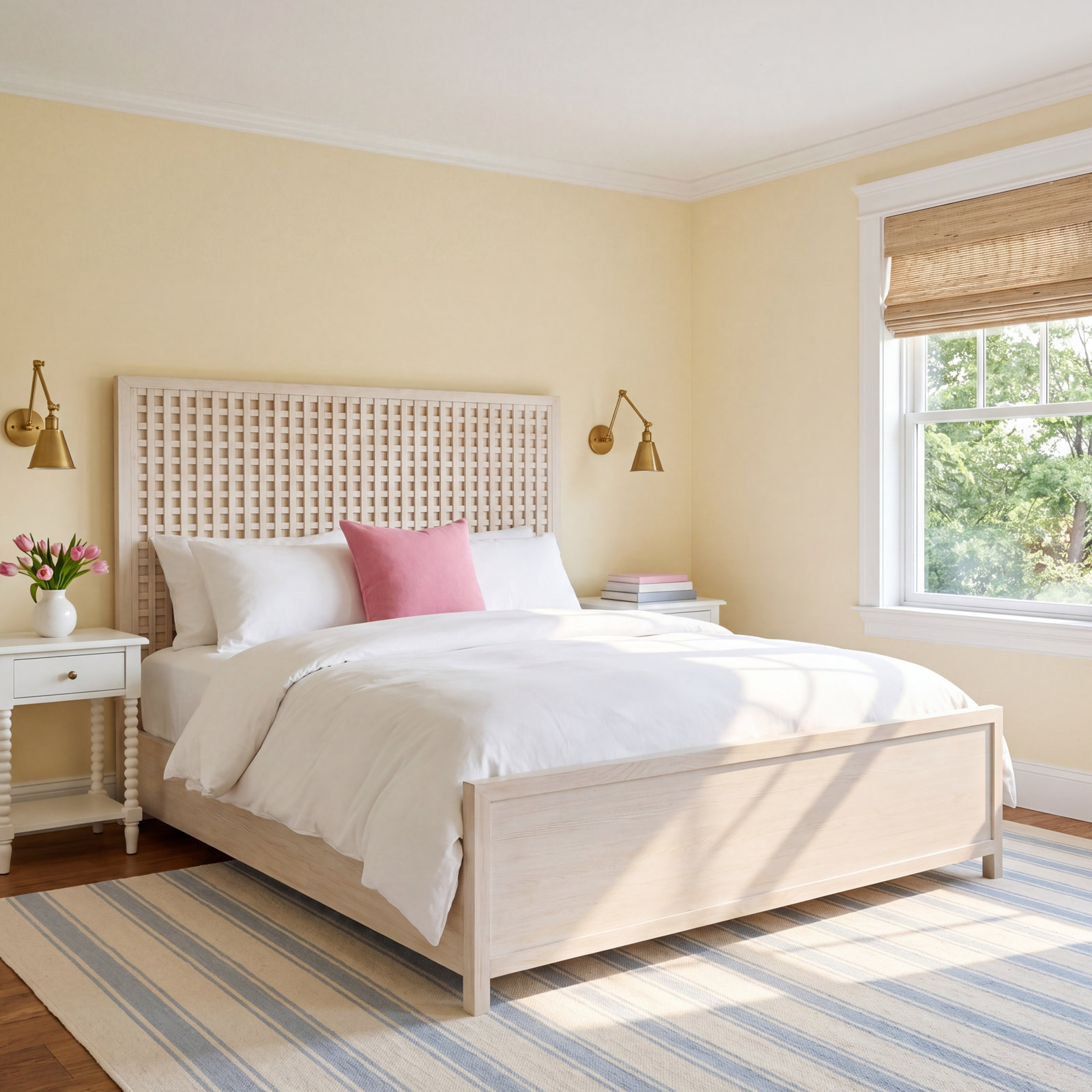 Baxley Low-Profile Oak Bed