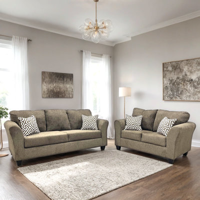 Elysian Mocha Sofa & Loveseat