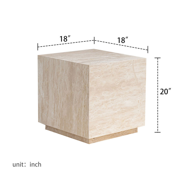 Lushawn Stone Top End Table