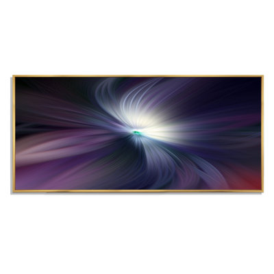 «Colorful Marbleized Swirl Abstract Leaf», impression sur toile