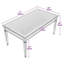 Dining Table With Mirrored Glass Top and Solid Wood Legs-1708425248
