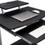 Chariot d'ordinateur compact avec rangement