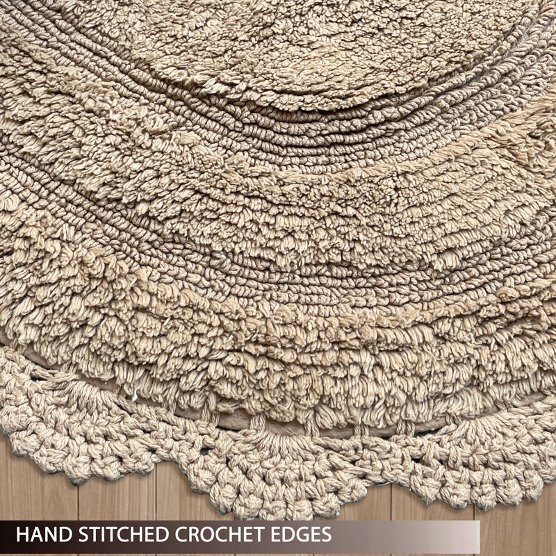 Tapis pour salle de bain Crouseville, Beige